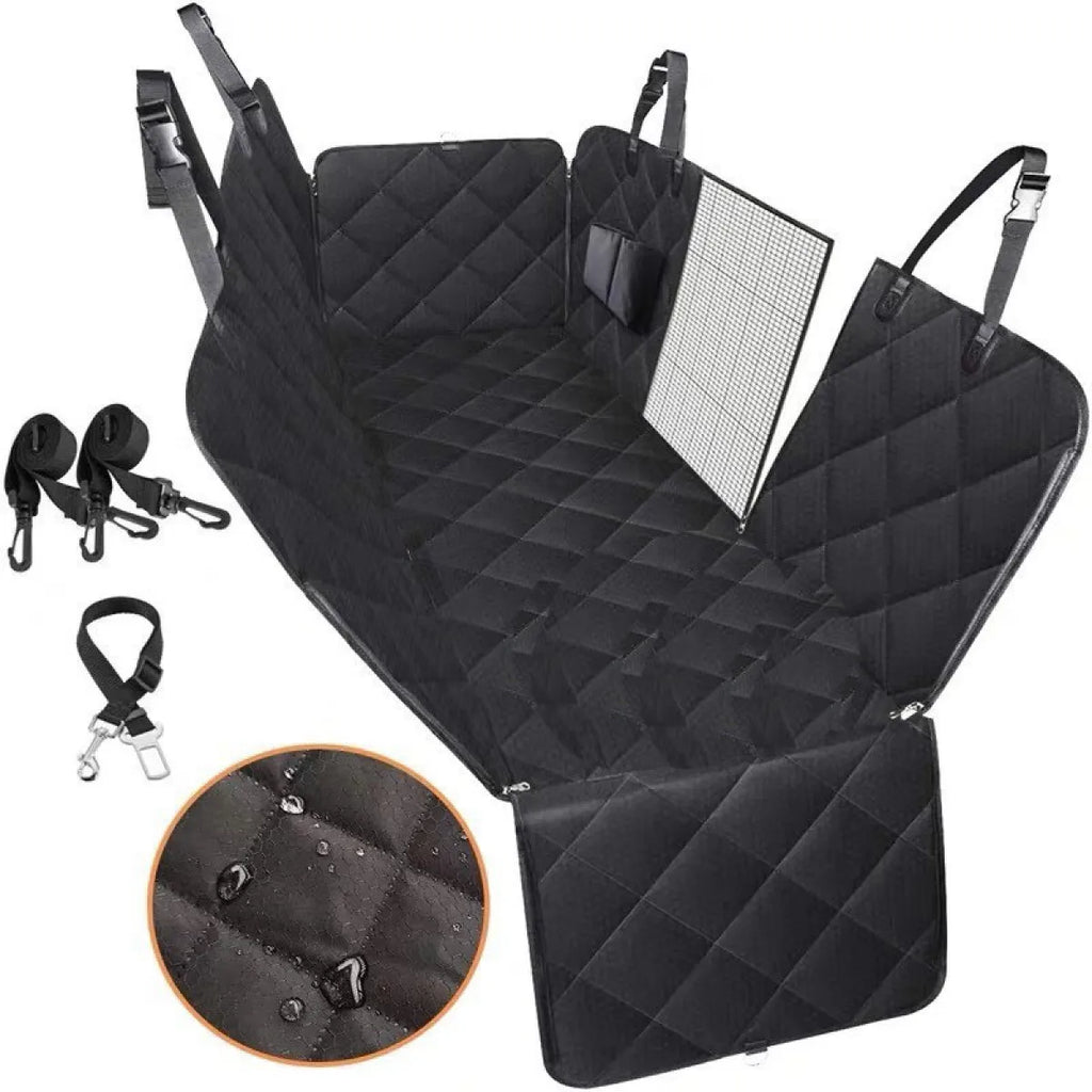 Dog Seat Cover – Large Hammock with Mesh & Pocket