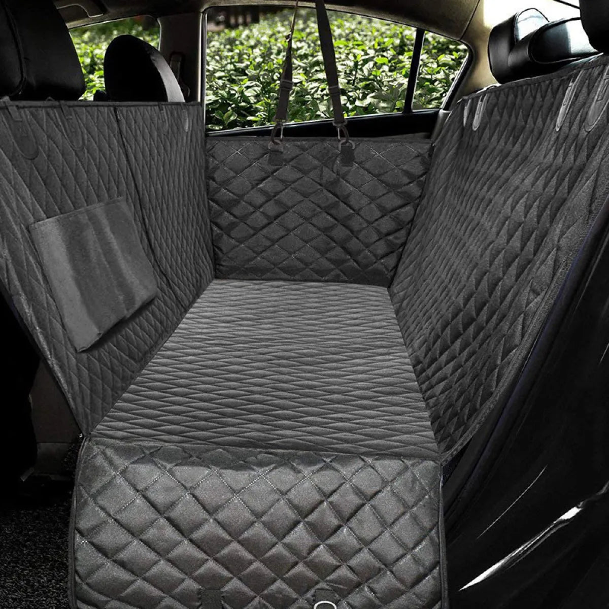 Dog Seat Cover – Large Hammock with Mesh & Pocket