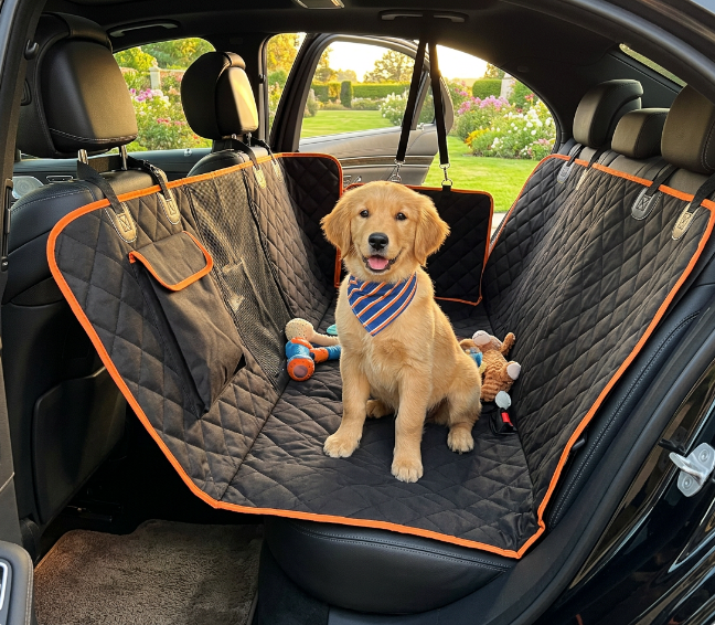 PawPilot Pet Car Seat Cover – Waterproof Hammock Protector for Dogs